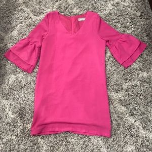 Hot pink size small dress with pedal sleeves
